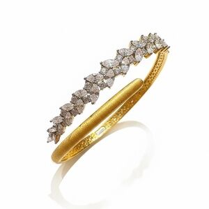 ELEGANT GOLD CZ PLATED BRACELET